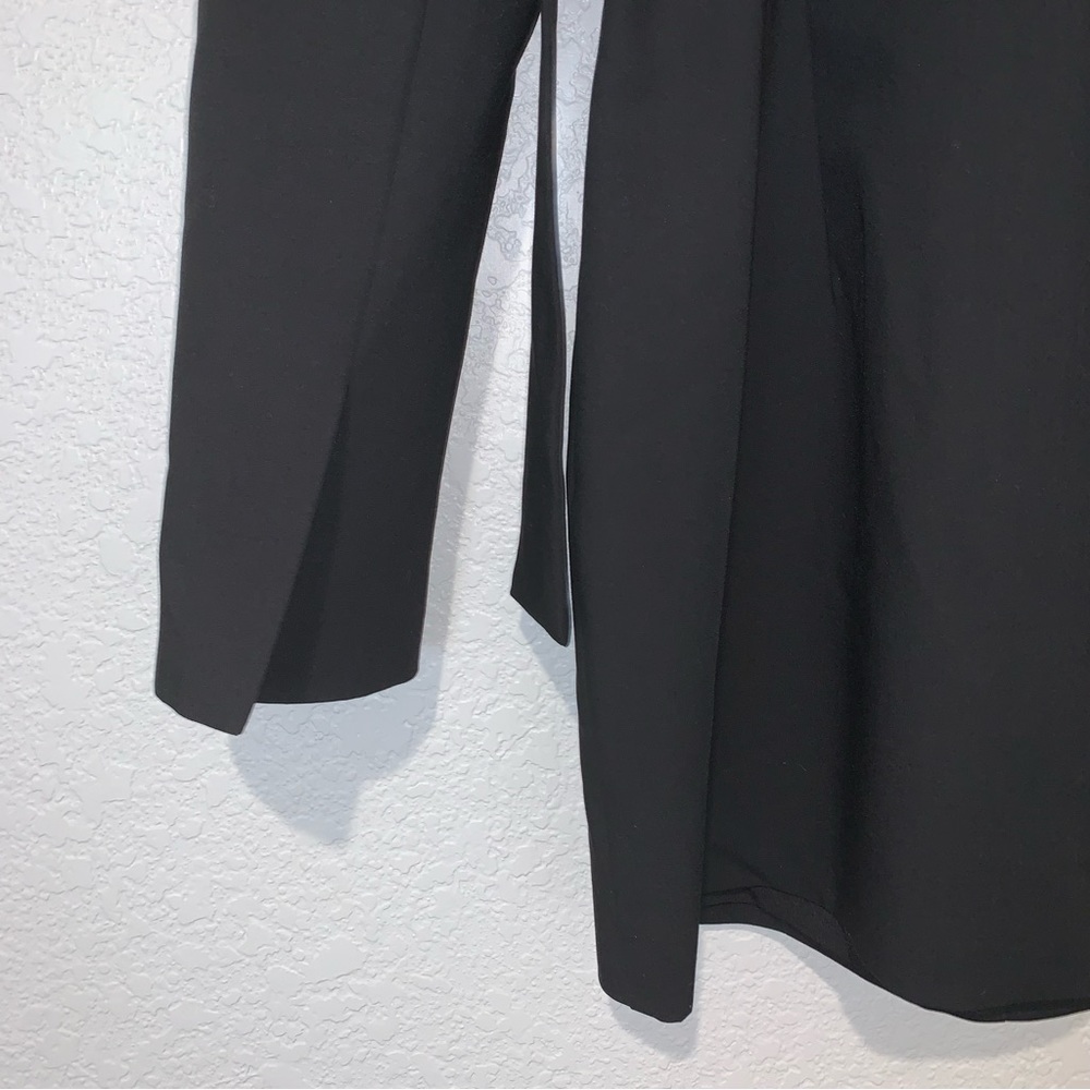 New Zara Belted Blazer Black Dress 8342/340 Small Medium Bloggers Fav - Picture 10 of 11